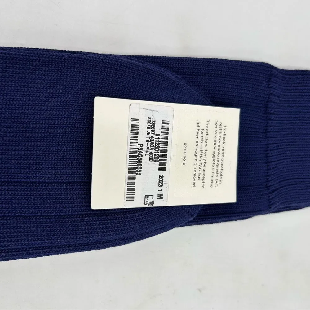 Men's Gucci intarsia logo socks size medium, made in Italy